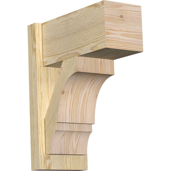 Ekena Millwork Balboa Block Rough Sawn Outlooker, Douglas Fir, 8"W x 16"D x 20"H OUT08X16X20BOA05RDF - main